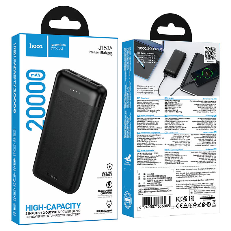 Power bank “J153A Stability” 10W 20000mAh