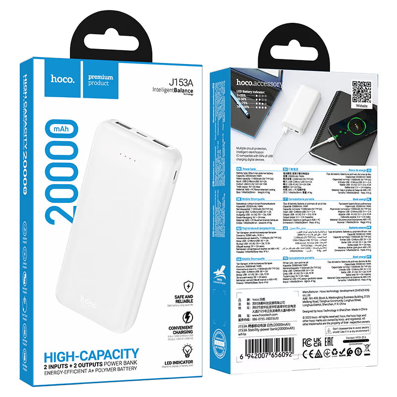 Power bank “J153A Stability” 10W 20000mAh