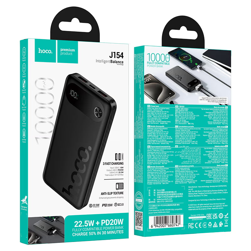 Power bank “J154 Victorious” 22.5W + PD20W 10000mAh