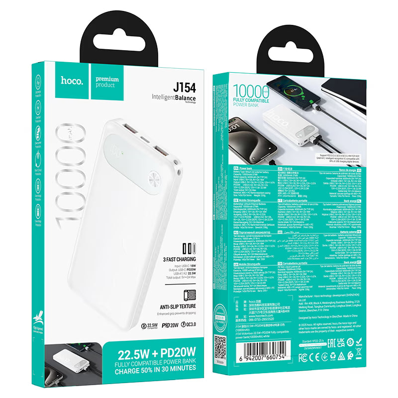 Power bank “J154 Victorious” 22.5W + PD20W 10000mAh