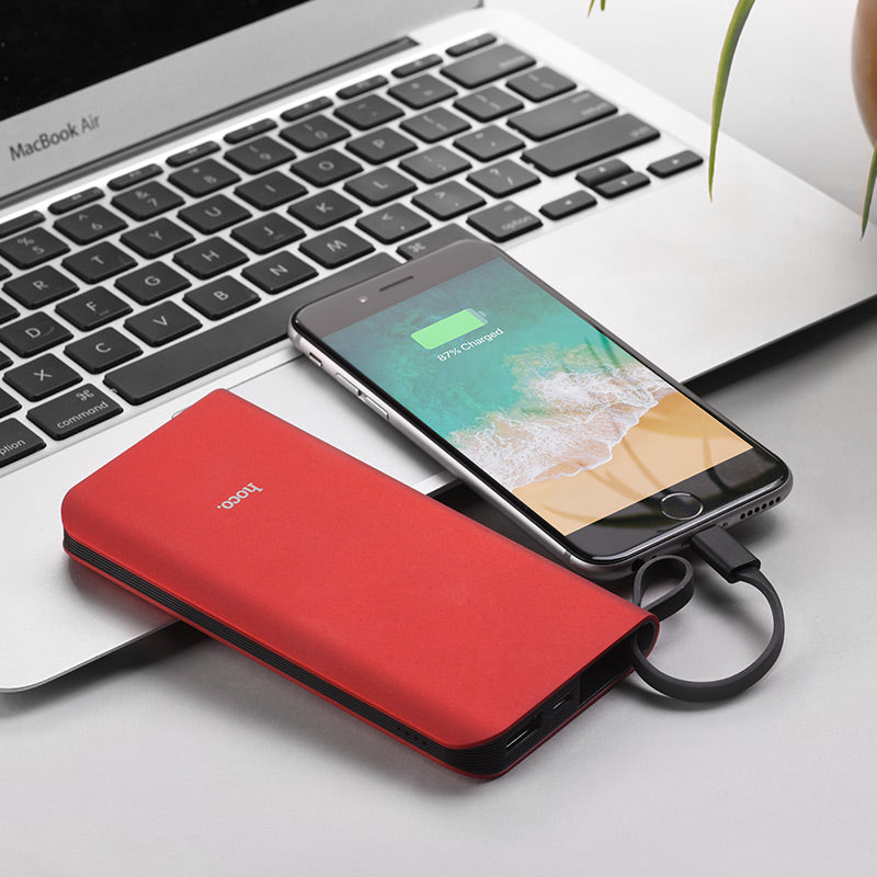Power bank “J25 New power” 10000mAh single USB built-in Lightning cable