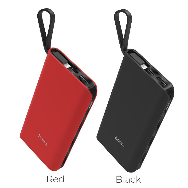 Power bank “J25 New power” 10000mAh single USB built-in Lightning cable