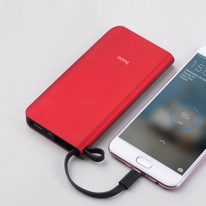 Power bank “J25A New power” 10000mAh single USB built-in Micro-USB cable