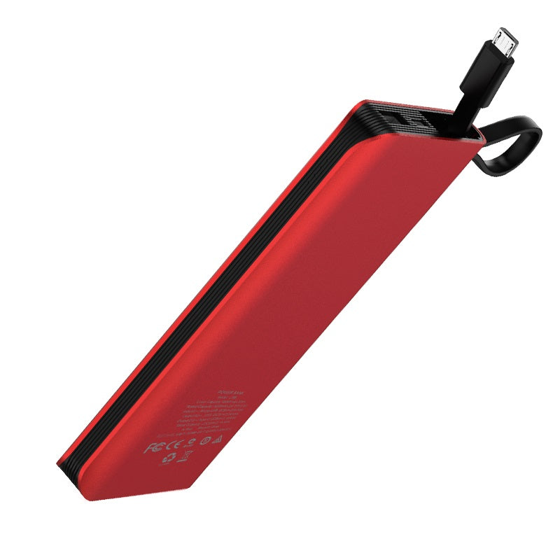 Power bank “J25A New power” 10000mAh single USB built-in Micro-USB cable