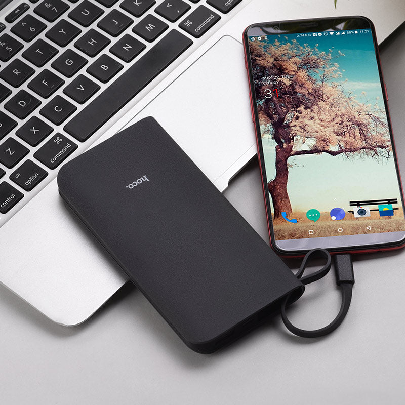 Power bank “J25B New power” 10000mAh single USB built-in Type-C cable