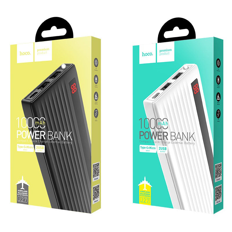 Power bank «J27 Power treasure» 10000 mAh dual USB output