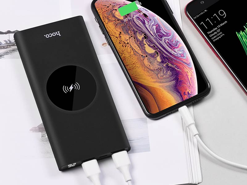 Power bank «J37 Wisdom» 10000 mAh wireless charging dual ports