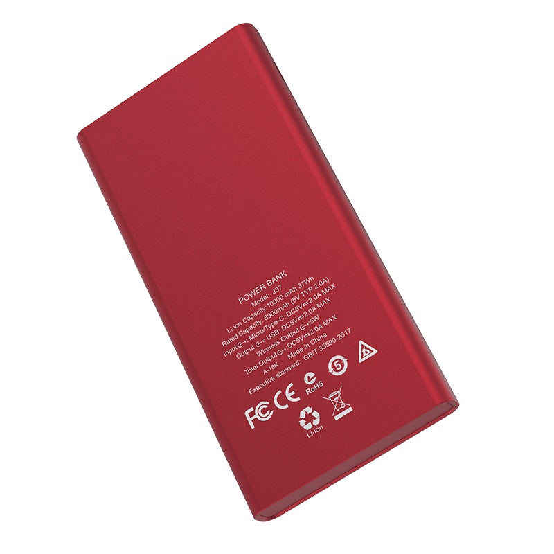 Power bank «J37 Wisdom» 10000 mAh wireless charging dual ports
