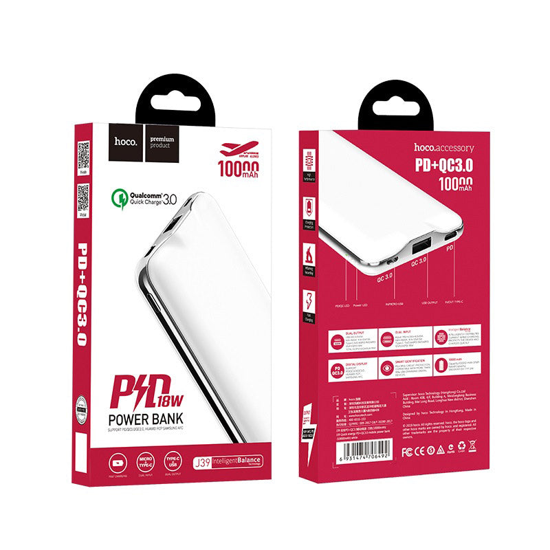 Power bank “J39 Quick energy” PD + QC3.0 10000mAh