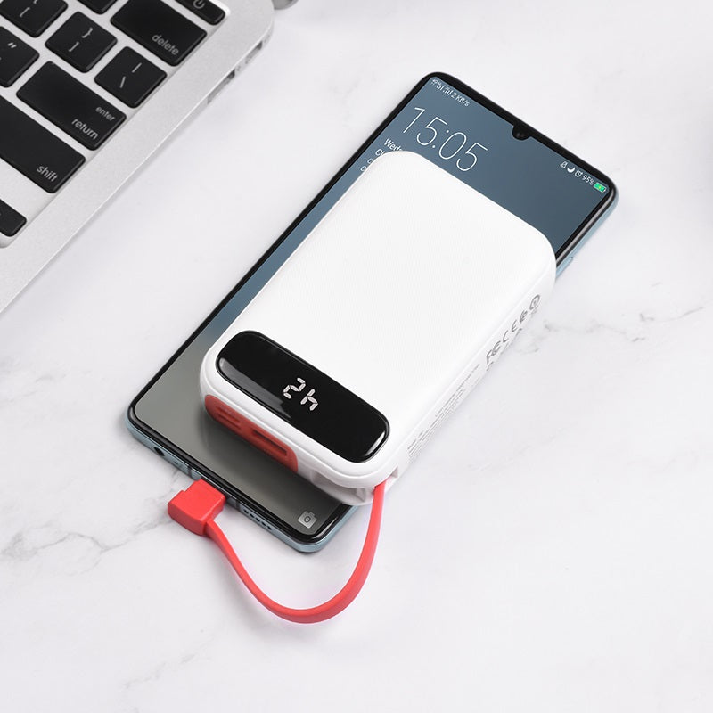 Power bank “J40 Powerful” 10000mAh with built-in cable