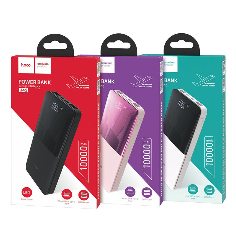 Power bank “J42 High power” 10000mAh dual USB output
