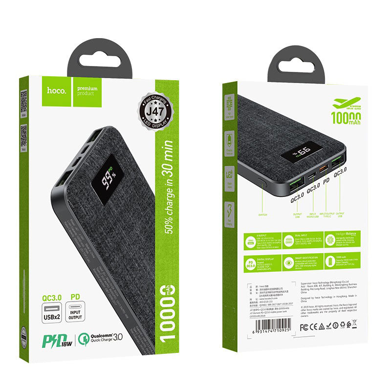 Power bank “J47 Element” PD + QC3.0 10000mAh