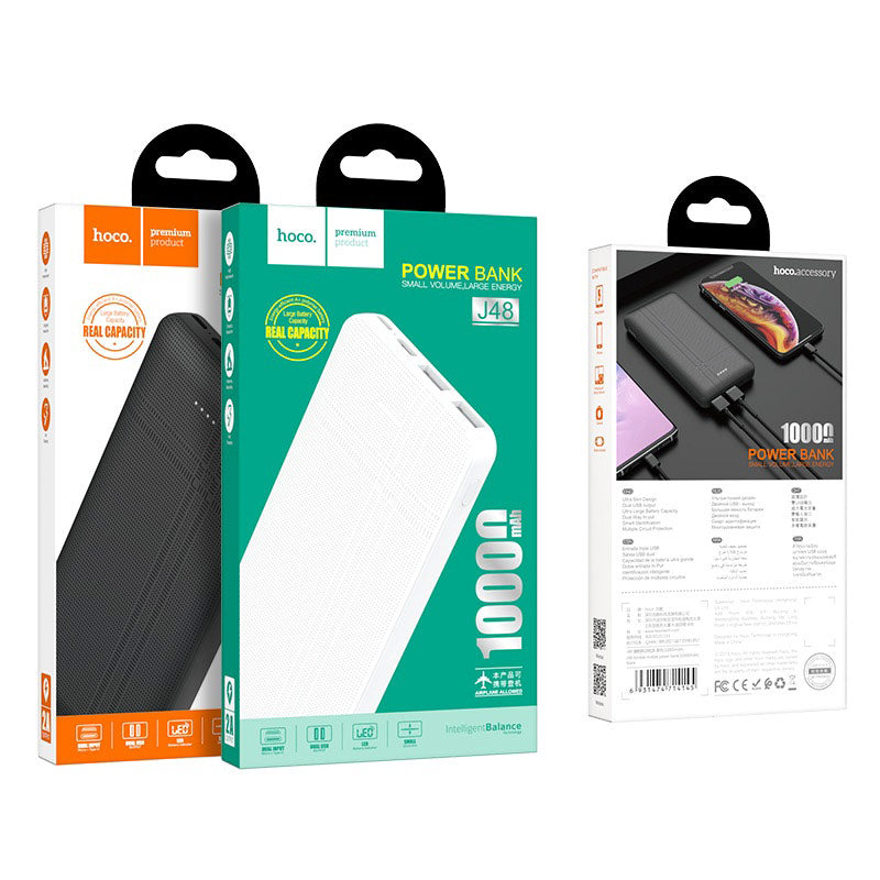 Power bank “J48 Nimble” 10000mAh dual USB output