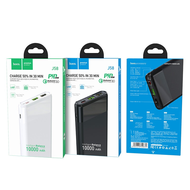 Power bank “J58 Cosmo” 10000mAh PD + QC3.0