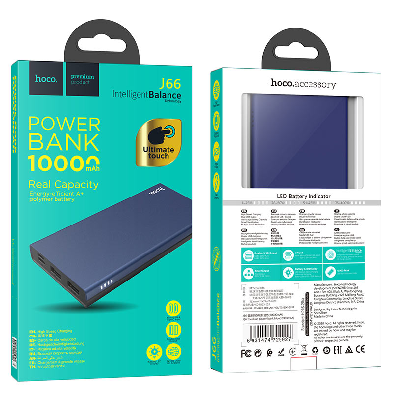 Power bank “J66 Fountain” 10000mAh