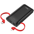 Power bank “J67 Rill” 10000mAh with built-in cables