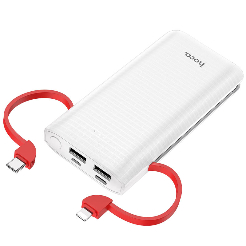 Power bank “J67 Rill” 10000mAh with built-in cables