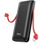 Power bank “J67 Rill” 10000mAh with built-in cables