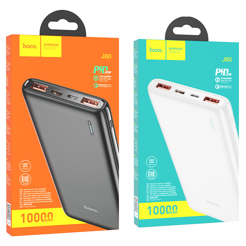 Power bank “J80 Premium” 22.5W 10000mAh