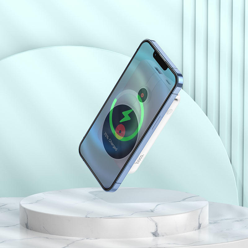 Power bank “J92 Path” wireless charging + built-in cables 10000mAh