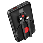 Power bank “J92 Path” wireless charging + built-in cables 10000mAh