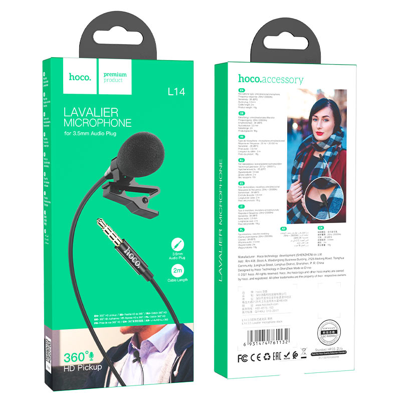 Microphone “L14” lavalier for 3.5mm