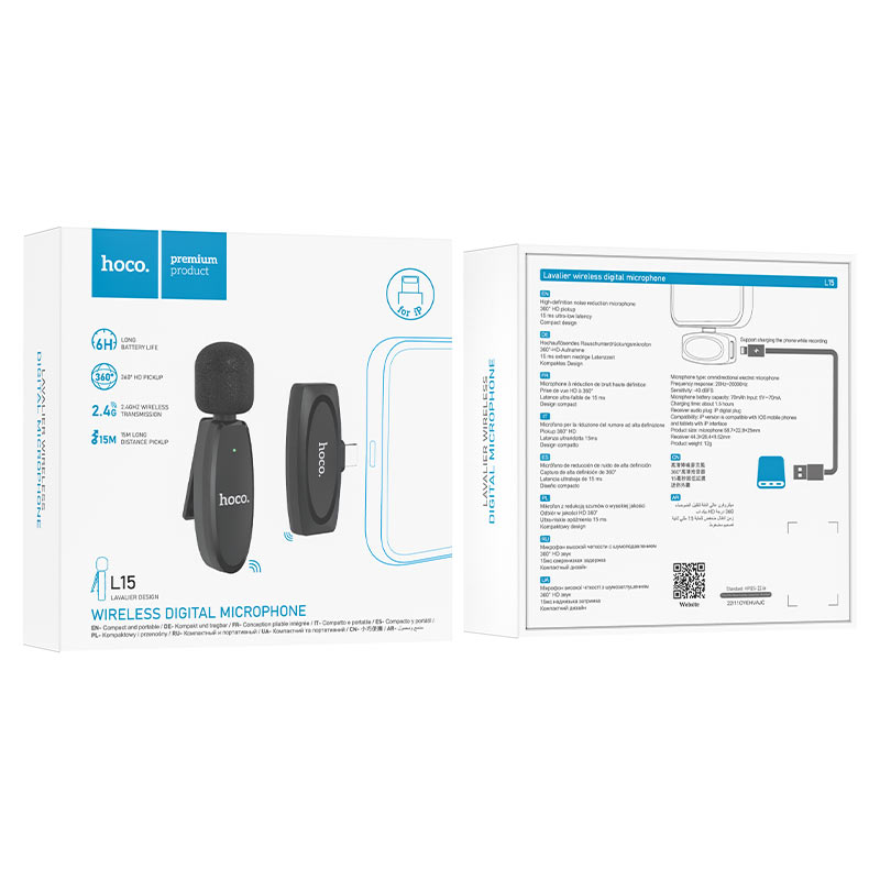 Wireless microphone “L15 Crystal” iP ver.