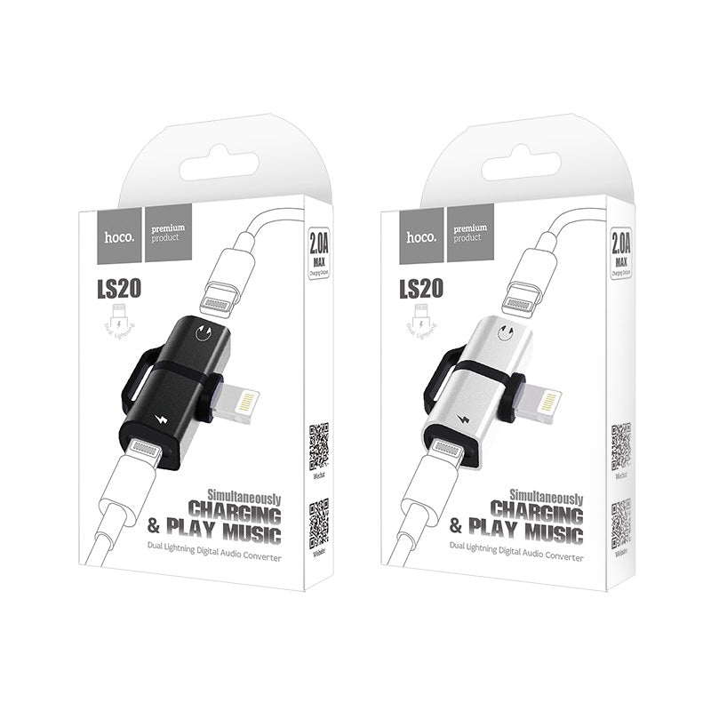 Adapter Lightning to dual Lightning«LS20» audio converter