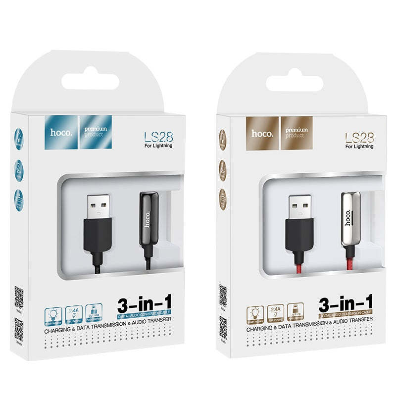 Audio conversion cable “LS28” adapter for Lightning