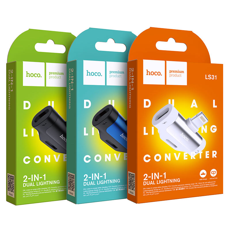 Adapter dual Lightning “LS31” audio converter