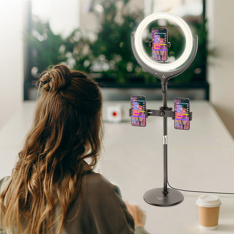 Tabletop holder “LV01 Rouge” for live broadcast