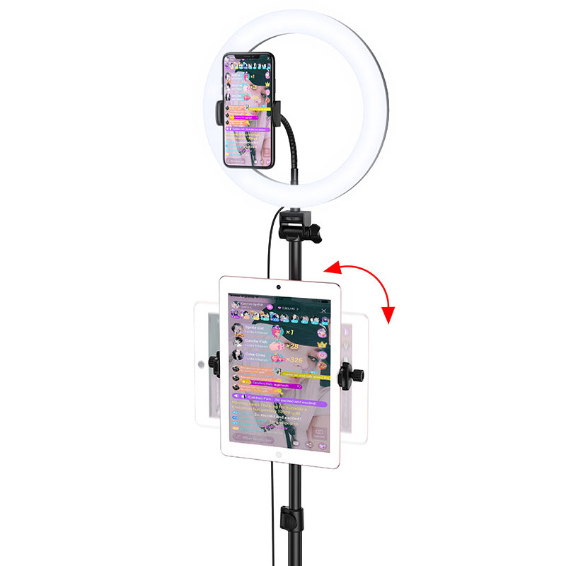 Tabletop holder “LV02 Aesthetic light” for live broadcast