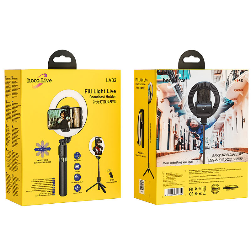 Tabletop holder “LV03 Showfull” for live broadcast