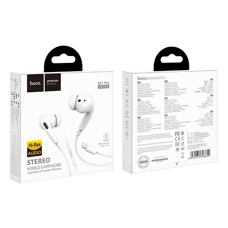 Wired earphones for Lightning “M1 Pro Original series” with mic