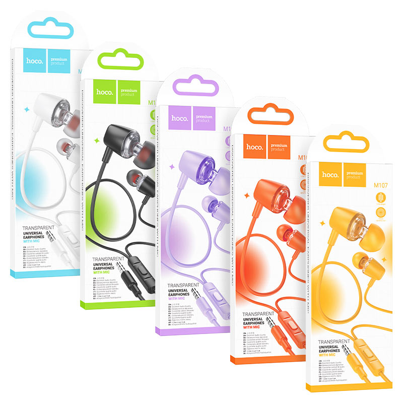Wired earphones 3.5mm “M107 Discoverer” with mic