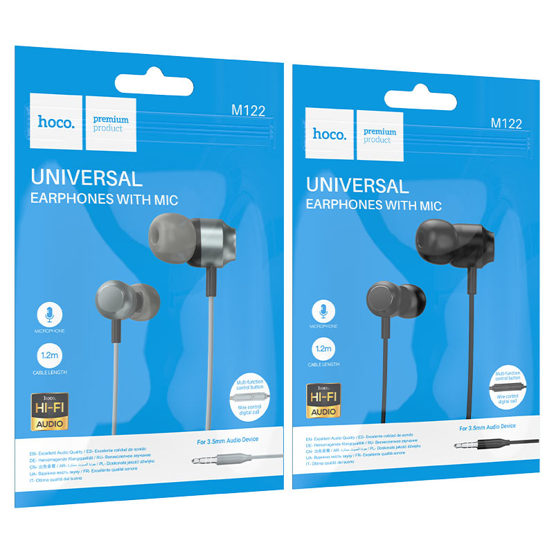 Wired earphones 3.5mm “M122 Power” with mic