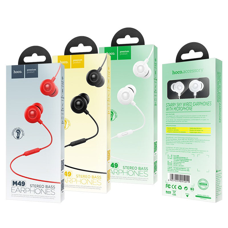 Wired earphones “M49 Starry sky” with mic