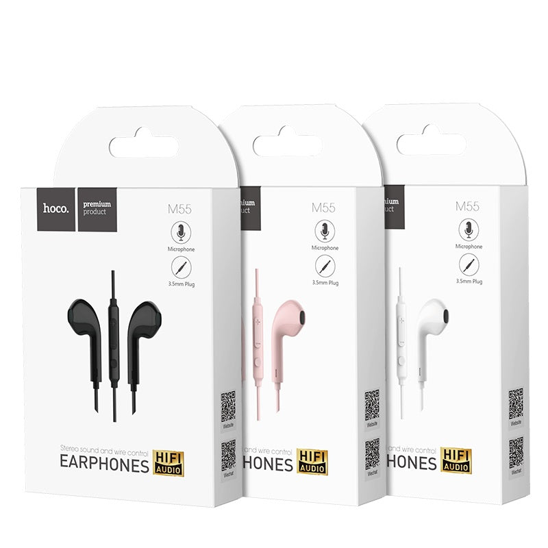 Wired earphones 3.5mm “M55 Memory sound” with microphone