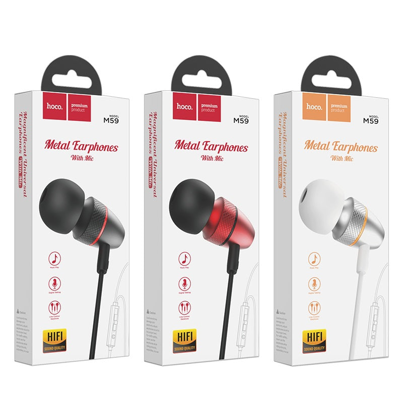 Wired earphones 3.5mm “M59 Magnificent” with microphone