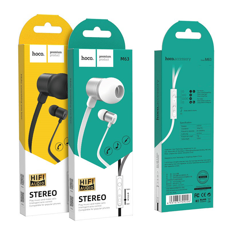 Wired earphones 3.5mm “M63 Ancient sound” with microphone