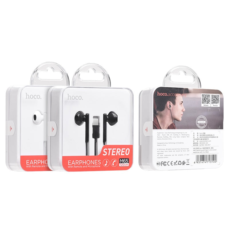 Wired earphones Type-C “M65 Special sound” with microphone