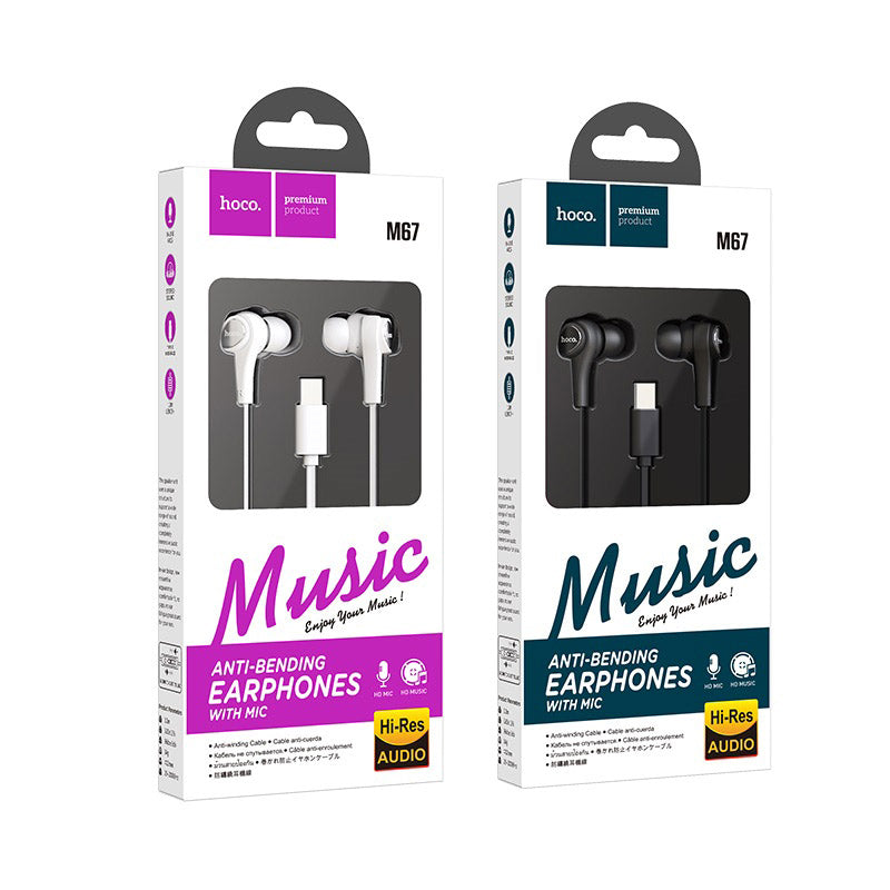 Wired earphones Type-C “M67 Passion” with microphone