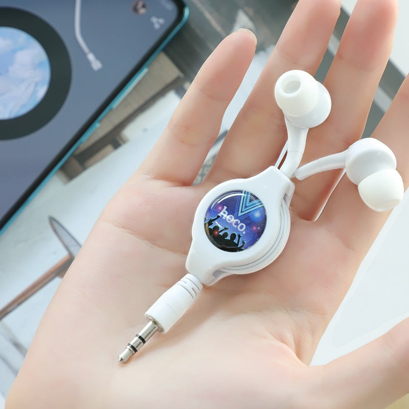 Wired earphones 3.5mm “M68 Easy clip” telescopic