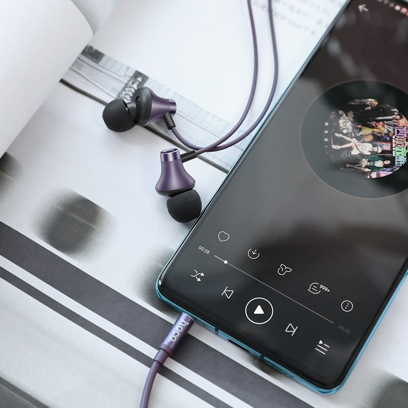 Wired earphones “M74 Classic” with mic with storage box