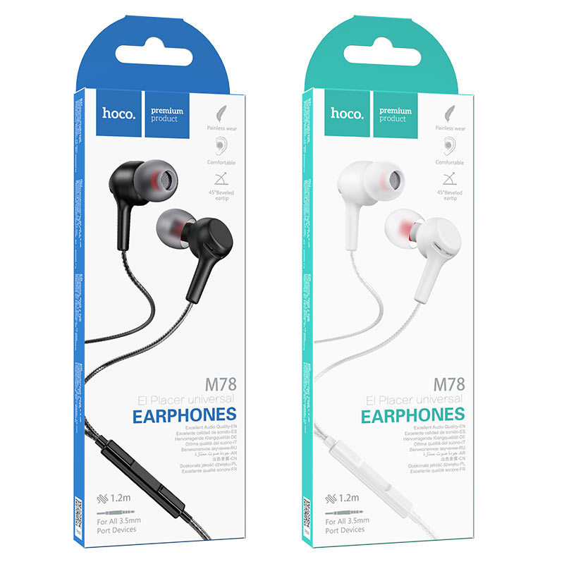 Wired earphones 3.5mm “M78 El Placer” with mic