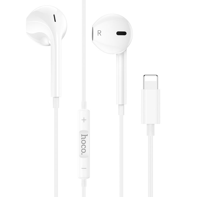 Wired earphones for Lightning “M80 Original series” with mic (set 20pcs)