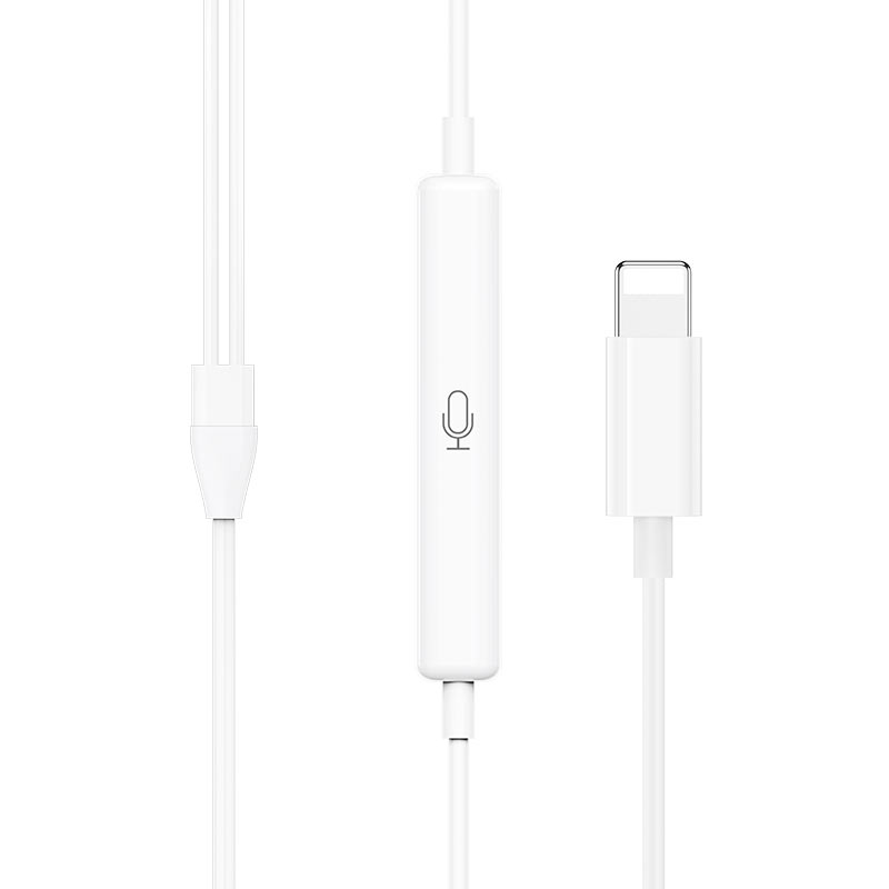 Wired earphones for Lightning “M80 Original series” with mic (set 20pcs)