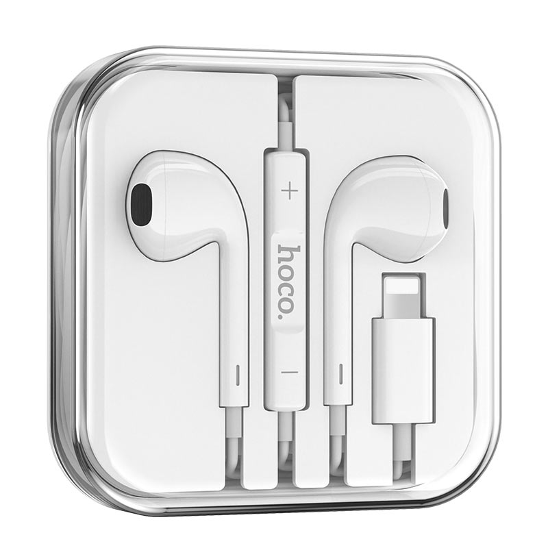Wired earphones for Lightning “M80 Original series” with mic (set 20pcs)
