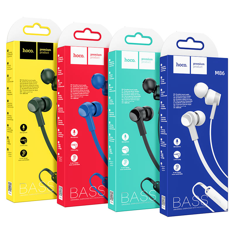 Wired earphones 3.5mm “M86 Oceanic” with mic