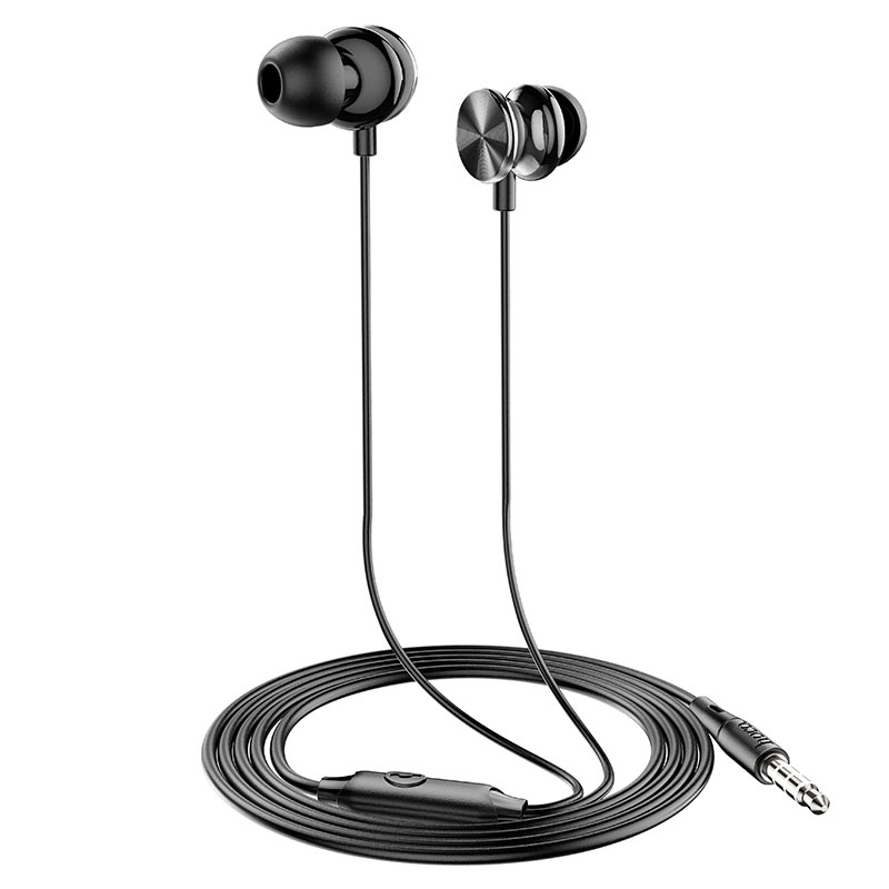 Wired earphones 3.5mm “M96 Platinum” with mic